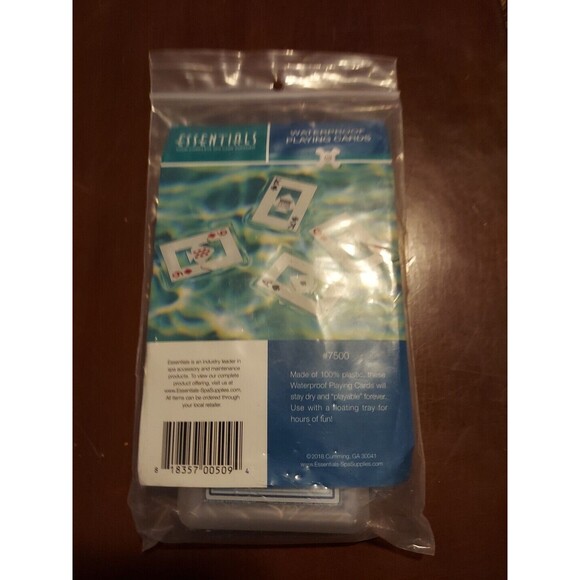 Pool Waterproof Playing Cards | Summer Game| Clear, 1 Deck New Unopened Suite - Picture 2 of 6